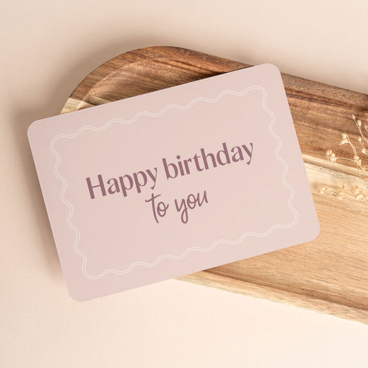Kaartje Happy Birthday