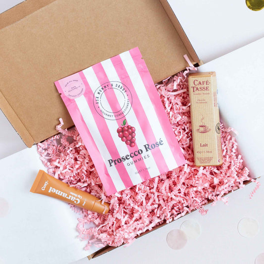 Cadeaubox A little pick-me-up met gummies, chocolade en lippenbalsem van CaDo Depot