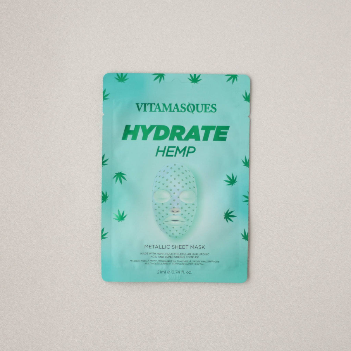 Hennep sheet mask hydraterend vegan