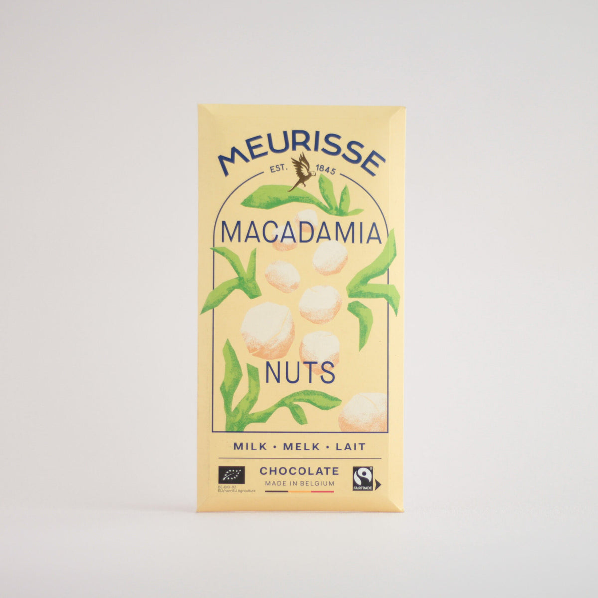 Melk chocolade met macadamia van Meurisse