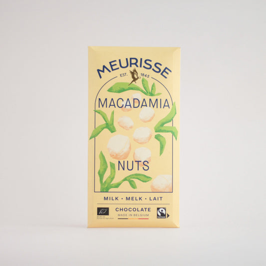 Melk chocolade met macadamia van Meurisse
