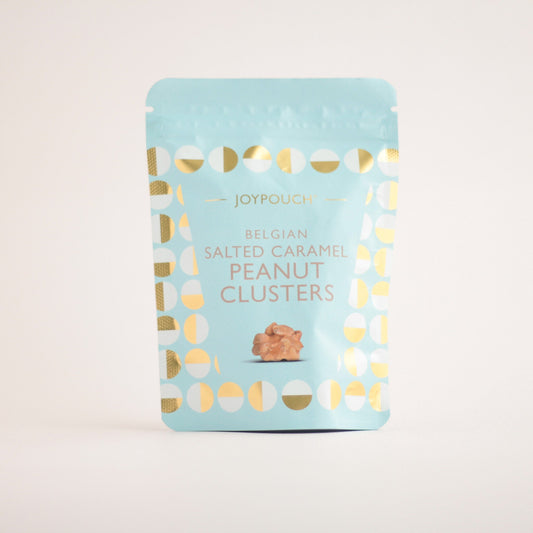 Melkchocolade salted caramel pinda clusters van Joypots