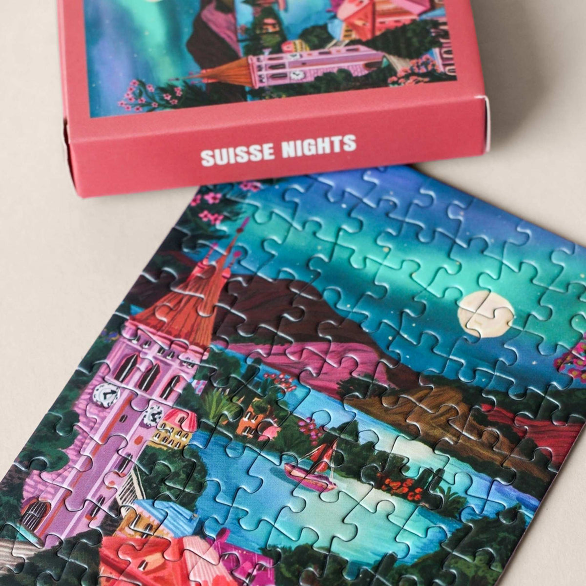 Mini puzzel Suisse Nights 99 stukjes van Piecely