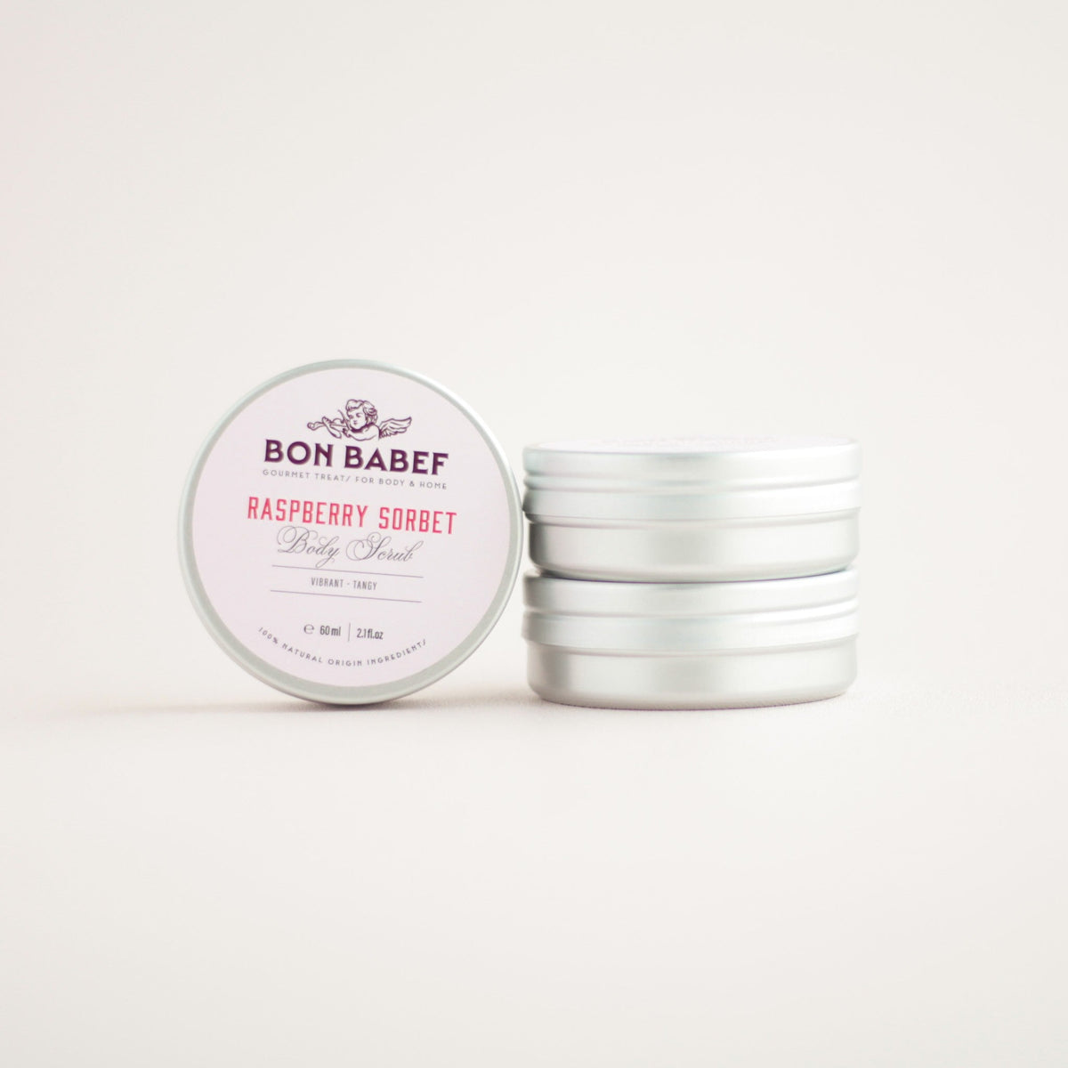Salt body exfoliator Raspberry Sorbet van Bon Babef