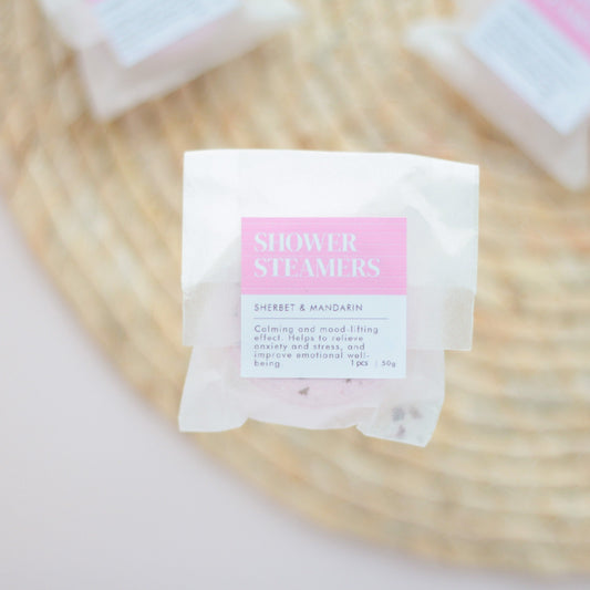 Shower steamer sherbet mandarijn