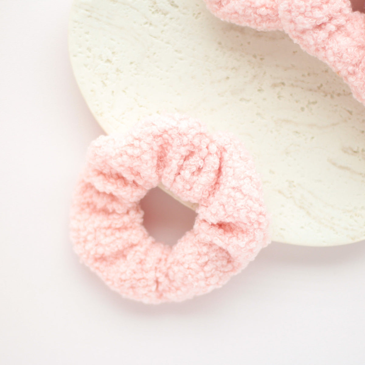 Teddy scrunchie roze