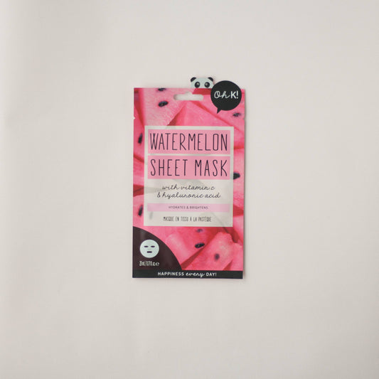 Watermeloen sheet mask vitamine C vegan