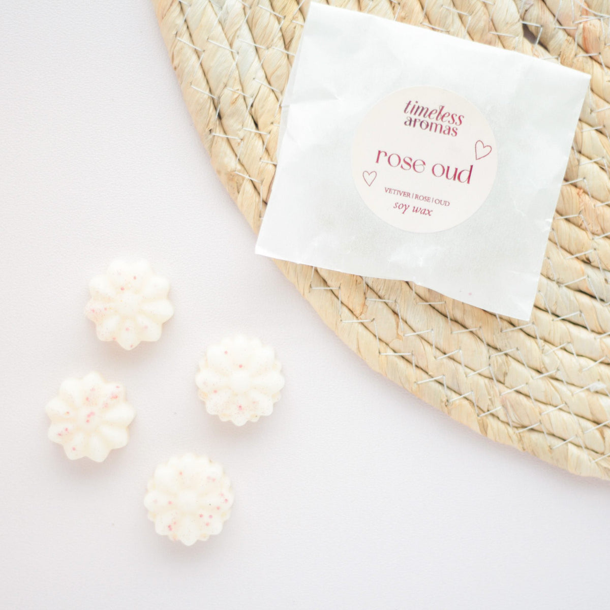 Wax melts roos oud sojawas